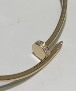 Cartier Juste Un Clou Women's Necklace Custom Diamonds Gold 18K (1)