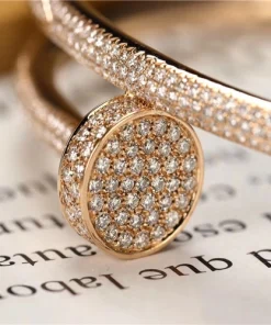 Cartier Juste un Clou Bracelet Full Diamond Studded 18K Gold Custom (2)