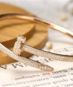 Cartier Juste un Clou Bracelet Full Diamond Studded 18K Gold Custom (2)