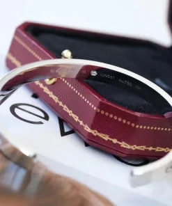 Cartier Love Bracelet Diamond 18K White Gold Custom (2)