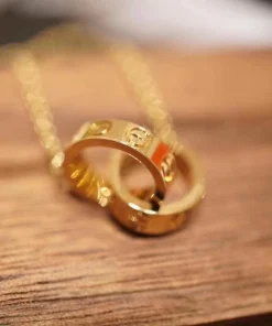 Cartier Love Necklace Custom Diamond Gold 18K (2)