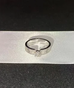 Cartier Love Rings Custom Diamond 18K White Gold (2)