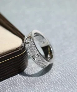 Cartier Love Rings Custom Diamond Gold 18K (2)
