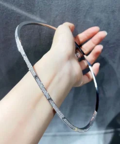 Cartier Love Womens Necklace Custom Diamond 18K White Gold (2)