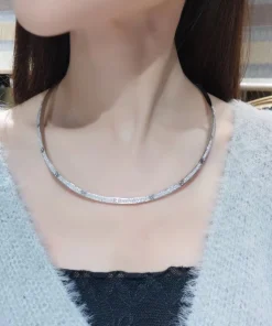 Cartier Love Womens Necklace Custom Diamond 18K White Gold (2)