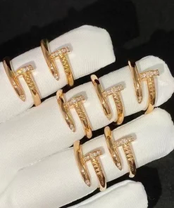 Cartier Nail Rings Custom Diamond 18K Rose Gold (2)
