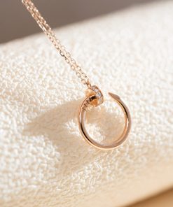 Cartier Necklace Custom Natural Diamond Rose Gold 18k (2)