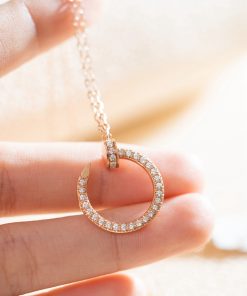 Cartier Necklace Custom Natural Diamond Rose Gold 18k (2)