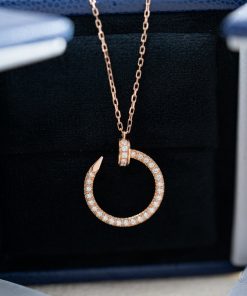 Cartier Necklace Custom Natural Diamond Rose Gold 18k (2)