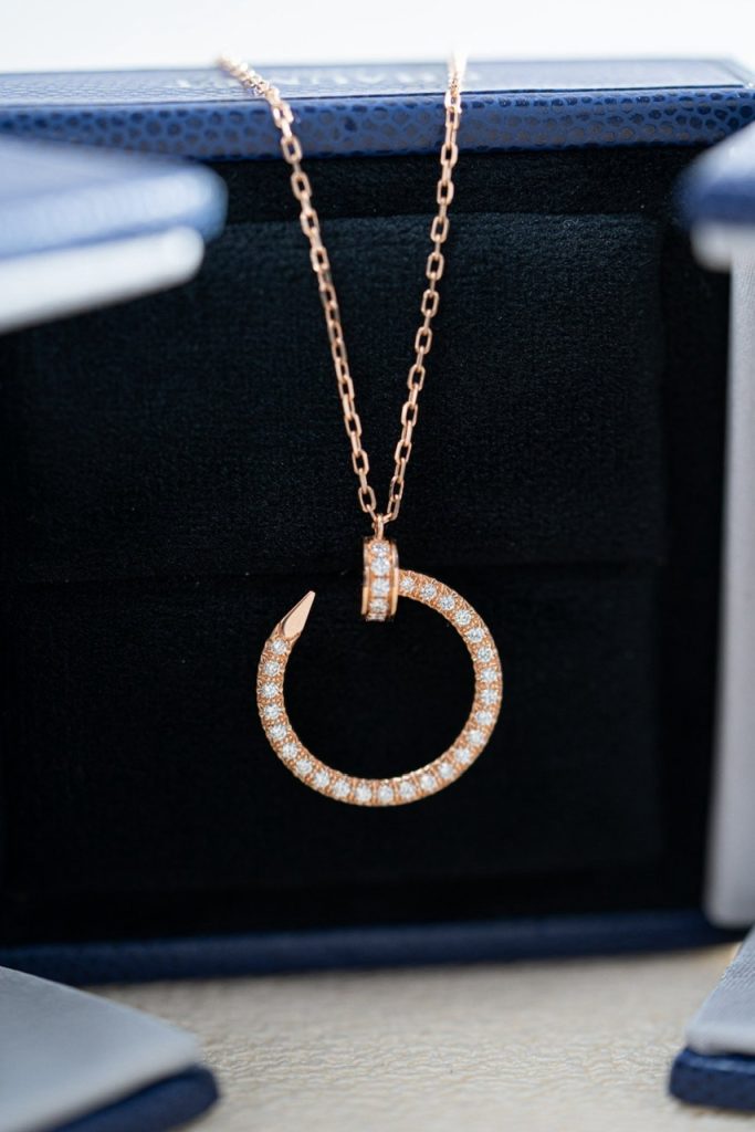 Cartier Necklace Custom Natural Diamond Rose Gold 18k (2)