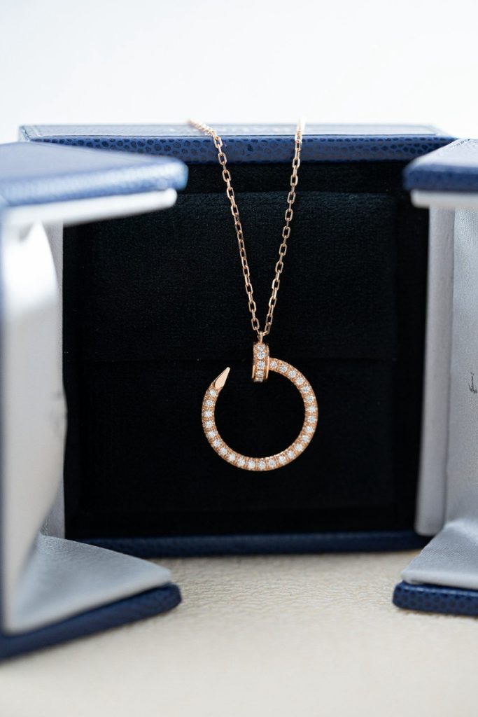 Cartier Necklace Custom Natural Diamond Rose Gold 18k (2)