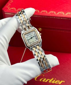 Cartier Panthere Demi Rose Gold Replica Watch Dial Mother Of Pearl AF Factory 27x36mm (2)