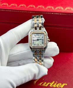 Cartier Panthere Demi Rose Gold Replica Watch Dial Mother Of Pearl AF Factory 27x36mm (2)