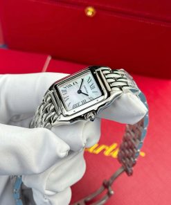 Cartier Panthere Replica 11 Watches Mother Of Pearl Dial Metal Wire AF Factory 27x36mm (2)