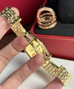 Cartier Panthere Replica Watches Womens Metal Wire Yellow 23x30mm (2)