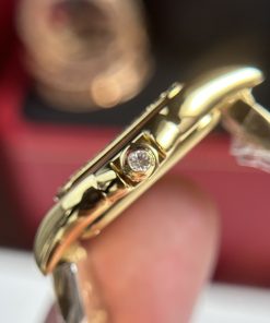 Cartier Panthere Replica Watches Womens Metal Wire Yellow 23x30mm (2)