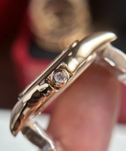 Cartier Panthere Replica Watches Womens Rose Gold Stone Engagement 23x30mm (1)