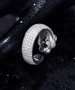 Cartier Panthere Rings Custom Natural Diamond White Gold 18K (2)