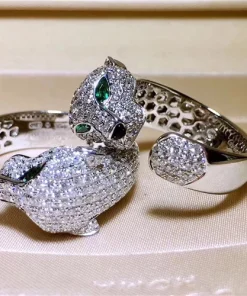 Cartier Panthere Rings Custom White Gold 18K Diamonds (2)