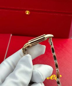 Cartier Panthere Rose Gold Replica 11 Watch Dial Mother Of Pearl AF Factory 27x36mm (2)