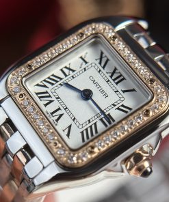Cartier Panthere Womens Demi Rose Gold Replica Watches 23x30mm (1)