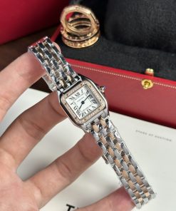 Cartier Panthere Womens Demi Rose Gold Replica Watches 23x30mm (1)
