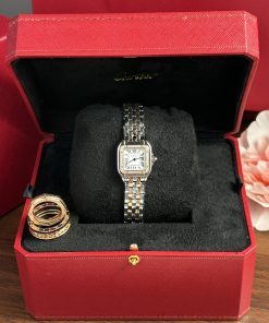 Cartier Panthere Womens Demi Rose Gold Replica Watches 23x30mm (1)