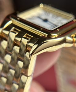 Cartier Panthere Womens Yellow Metal Wire Replica Watches 23x30mm (2)