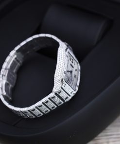 Cartier Santos Best Replica Watch Custom Moissanite Diamonds Hong Kong 39 (2)