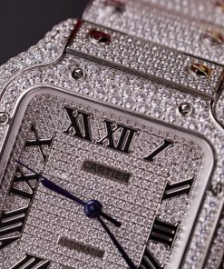 Cartier Santos Custom Full Diamonds CZ AMG Factory Best Replica (3)