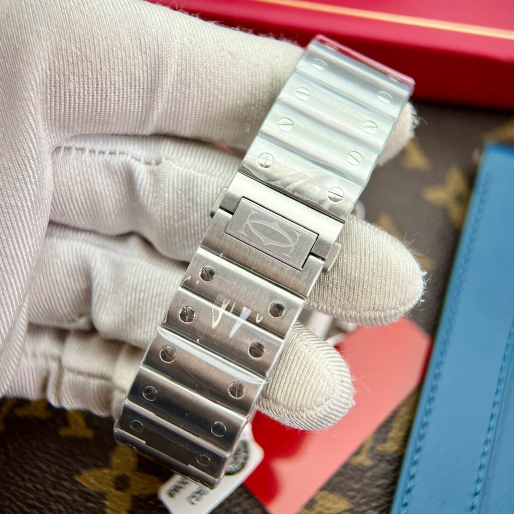 Cartier Santos Custom Moissanite Diamonds