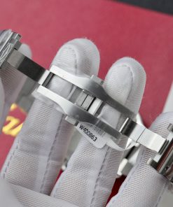 Cartier Santos Customs Moissanite Diamonds Bezel White Dial 39 (10)