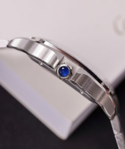 Cartier Santos Customs Moissanite Diamonds Green Dial (4)