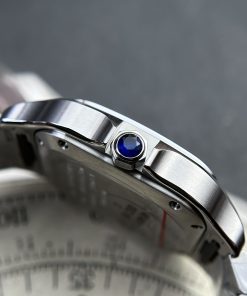 Cartier Santos De Cartier WSSA0061 Green Dial Best Replica Women 35mm (2)