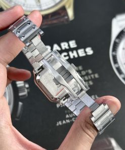 Cartier Santos De Cartier WSSA0061 Green Dial Best Replica Women 35mm (2)