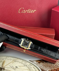 Cartier Santos Dumont Large Demi Gold Replica Watch Best Quality (3)