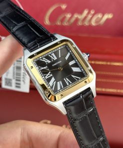 Cartier Santos Dumont Large Demi Gold Replica Watch Best Quality (3)