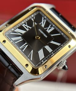 Cartier Santos Dumont Large Demi Gold Replica Watch Best Quality (3)