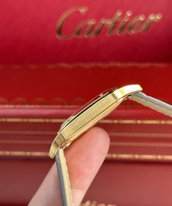 Cartier Santos Dumont Large Gold Replica Watch F1 Factory (1)