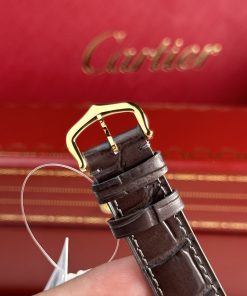 Cartier Santos Dumont Large Gold Replica Watch F1 Factory (1)