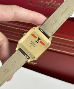 Cartier Santos Dumont Large Gold Replica Watch F1 Factory (1)