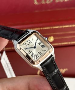 Cartier Santos Dumont Small Size Demi Best Replica F1 Factory 38x27 (6)