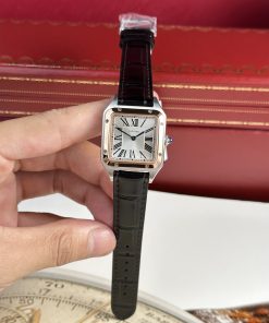 Cartier Santos Dumont Small Size Demi Best Replica F1 Factory 38x27 (6)