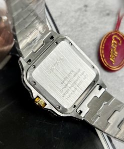 Cartier Santos Full Diamonds Replica Watches Best Quality (2)