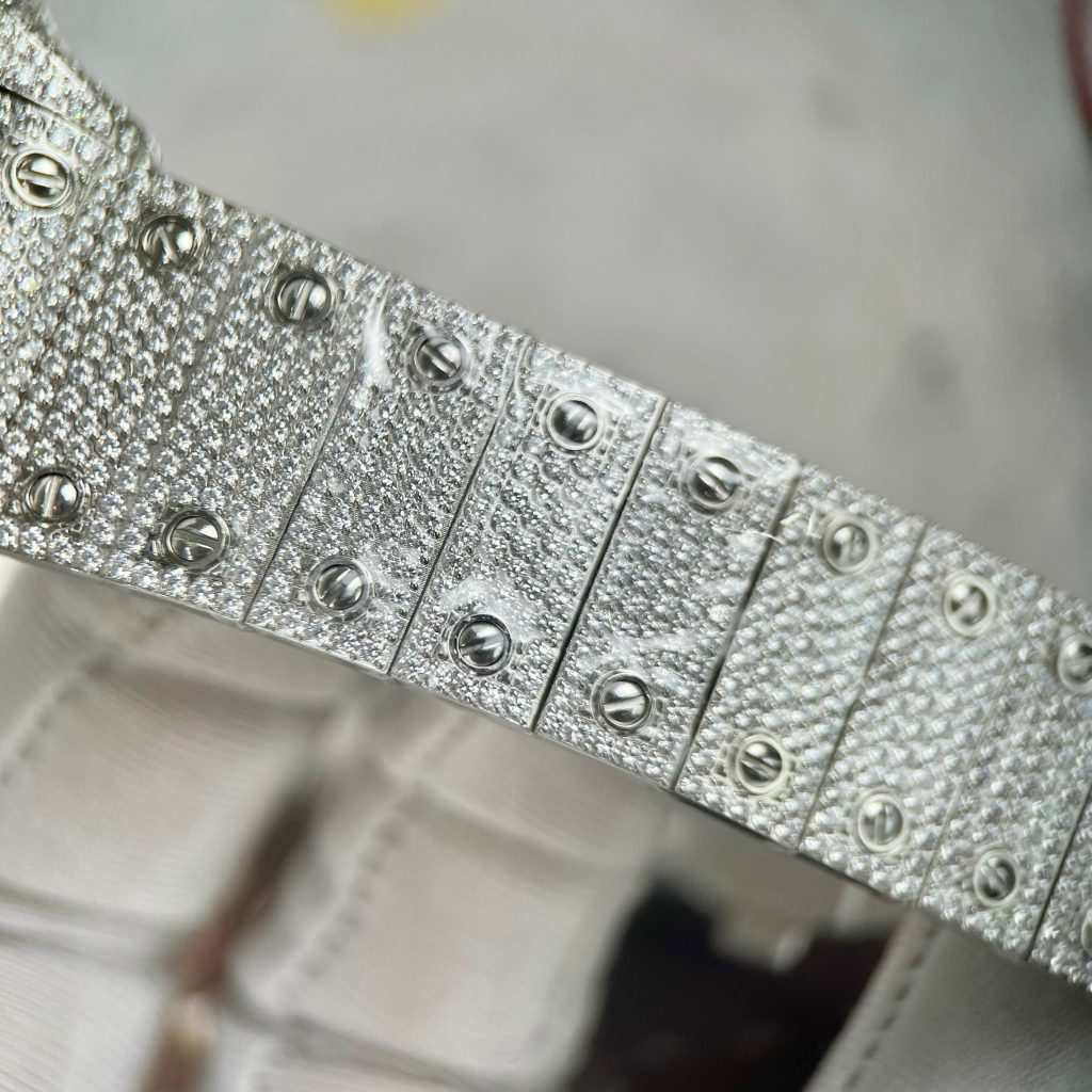 Cartier Santos Full Diamonds Replica Watches Best Quality (2)