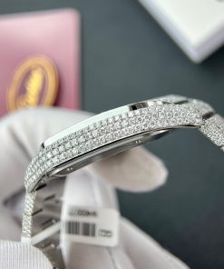 Cartier Santos Iced Out Moissanite Replica Watches BV Factory (11)