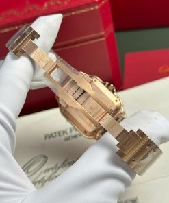 Cartier Santos Replica 11 Watch Womens Dial White BV Factory 35 (2)