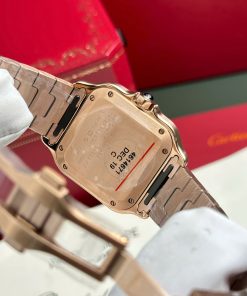 Cartier Santos Replica 11 Watch Womens Dial White BV Factory 35 (11)
