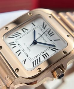 Cartier Santos Replica 11 Watch Womens Dial White BV Factory 35 (2)