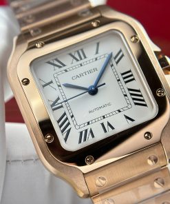 Cartier Santos Replica 11 Watch Womens Dial White BV Factory 35 (2)
